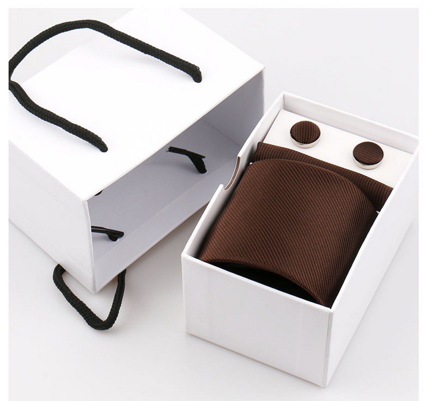 Neck Tie Set Box - 세련된 남성용 넥타이 세트, 7.5cm 폭의