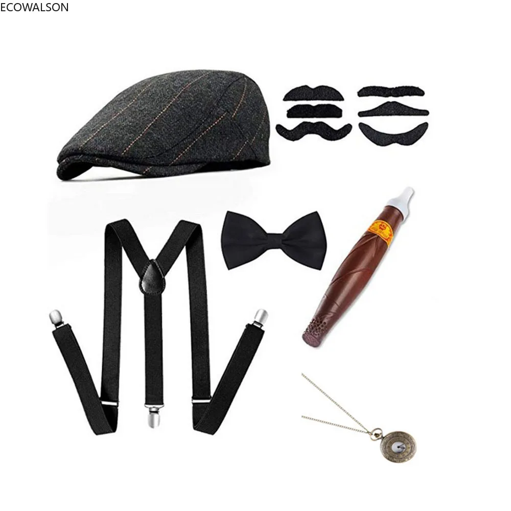 Men'S Accessories In The 1920S - 5피스 무대 의상 액세서리 세트 30년대