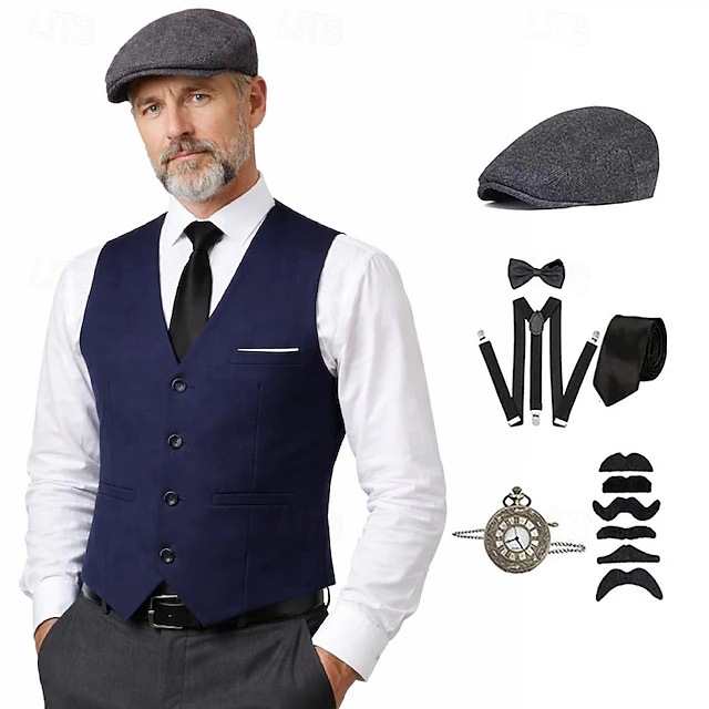 플러스 사이즈 남성용 1920년대 로어링 개츠비 갱스터 - Men'S Accessories In The 1920S 리뷰 및 가격