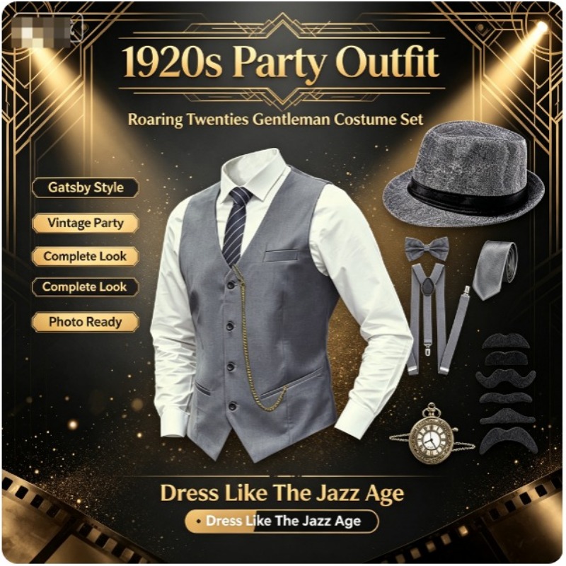 1920년대 남성 그레이트 개츠비 갱스터 액세서리 세트 - Men'S Accessories In The 1920S 리뷰 및 가격