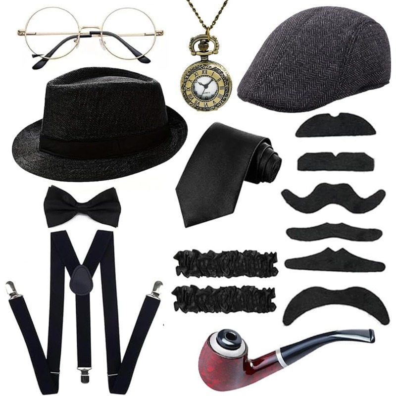 1920년대 남성 의상 액세서리 세트 갱스터 로어링 2 - Men'S Accessories In The 1920S 리뷰 및 가격