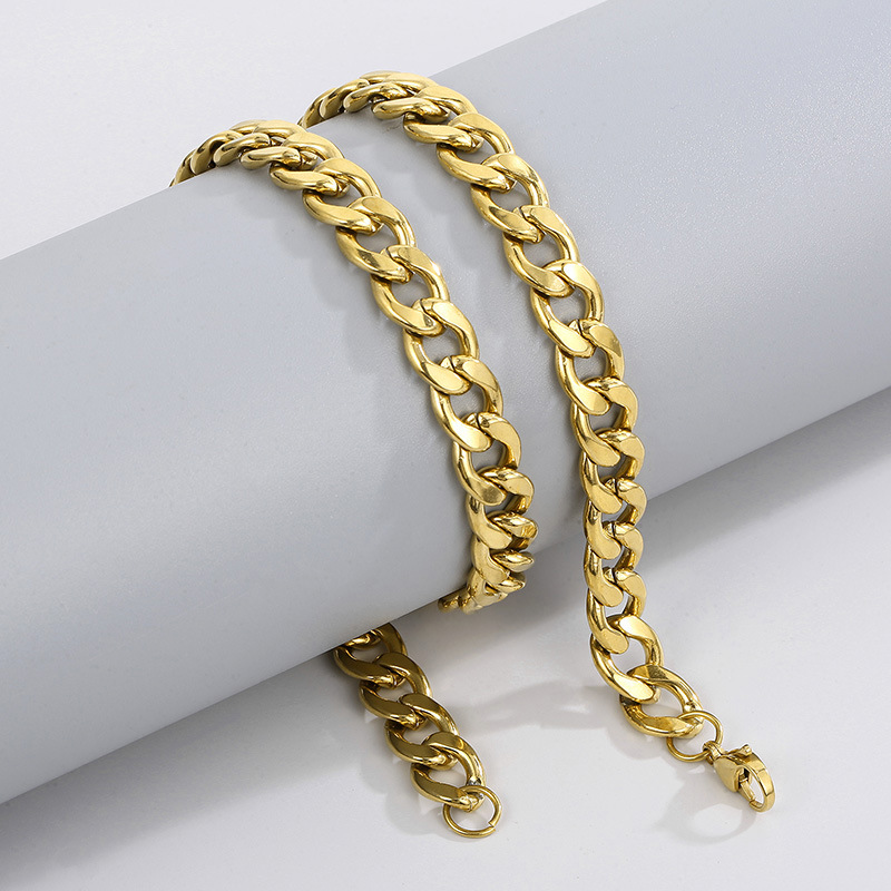 HNSP 316L 스테인리스 스틸 쿠반 링크 체인 목걸 - Men Accessories Neck Chain 리뷰 및 가격